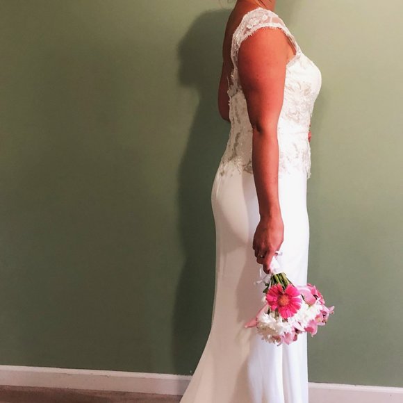 Pronovias Wedding Dress Size 8 - Picture 3 of 8